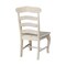 International Concepts Set of 2 Country French Chairs with Solid Seats, Unfinished C-219P - alternate 8